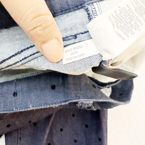 Madewell 9" High Rise Skinny Polka Dot Patterned Denim Jeans Size 28 - Picture 8 of 10